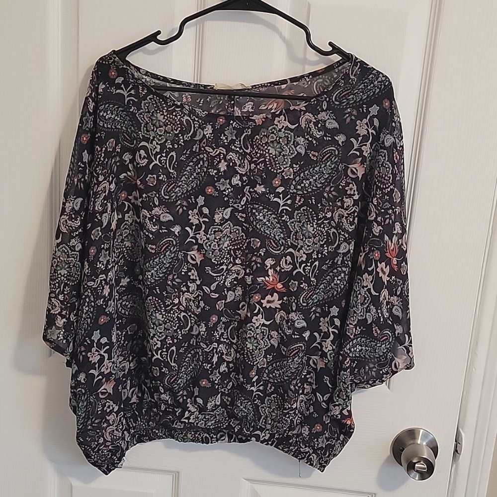 Sheer Boho blouse | XL | Lush| Lulus